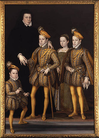 Catherine de Médicis et ses enfants