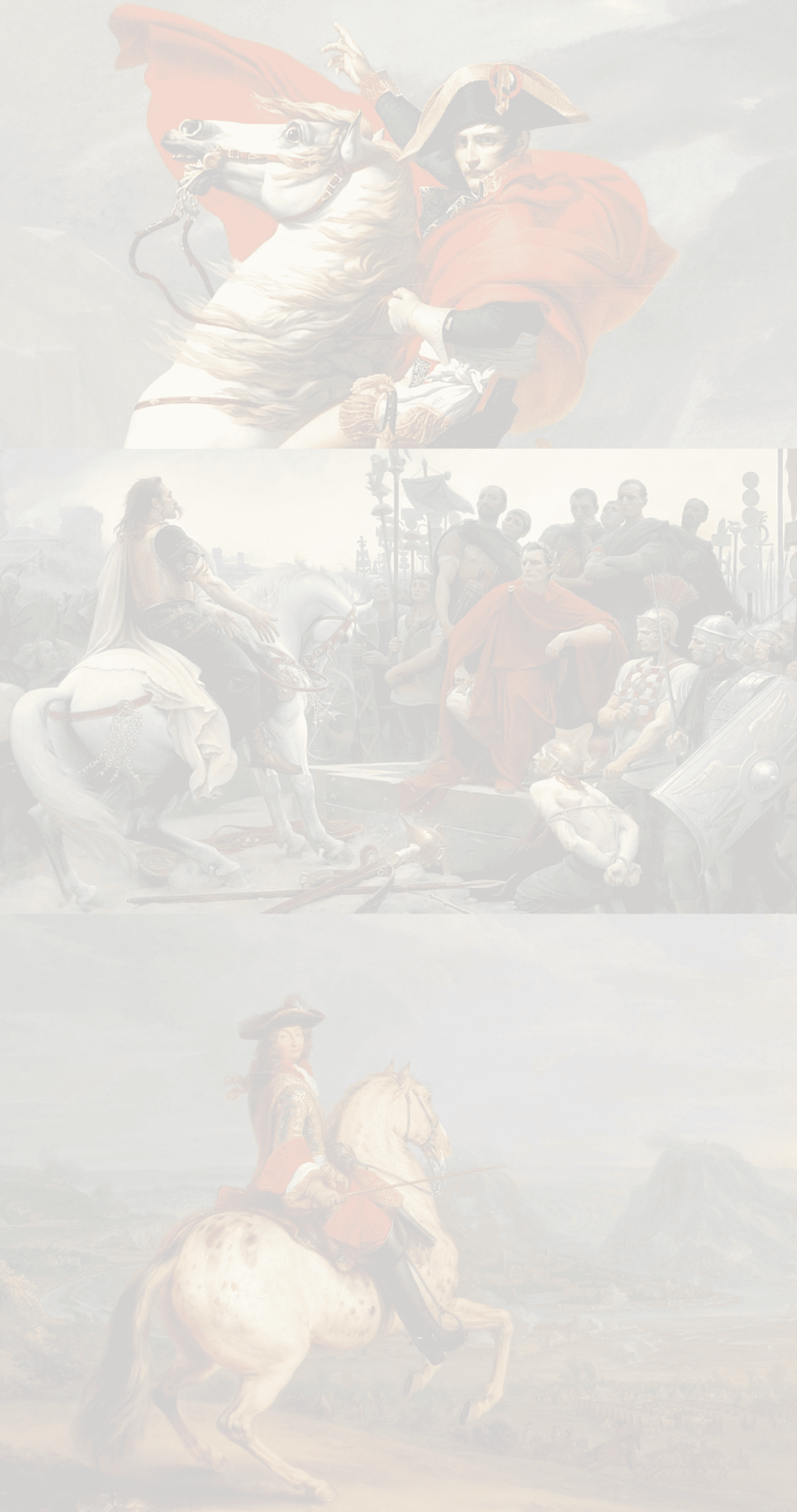 Napoléon + Jules César + Louis XIV
