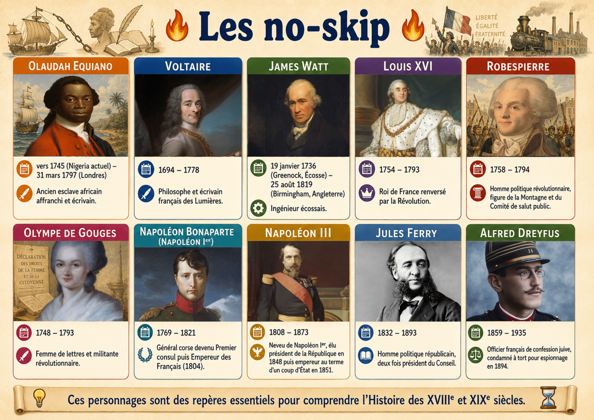 Les personnages a connaitre en 4e les no skip site dv